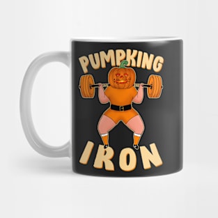 Pumpking Iron Halloween Jack-o'-lantern Squats Mug